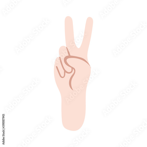 hand peace and love symbol