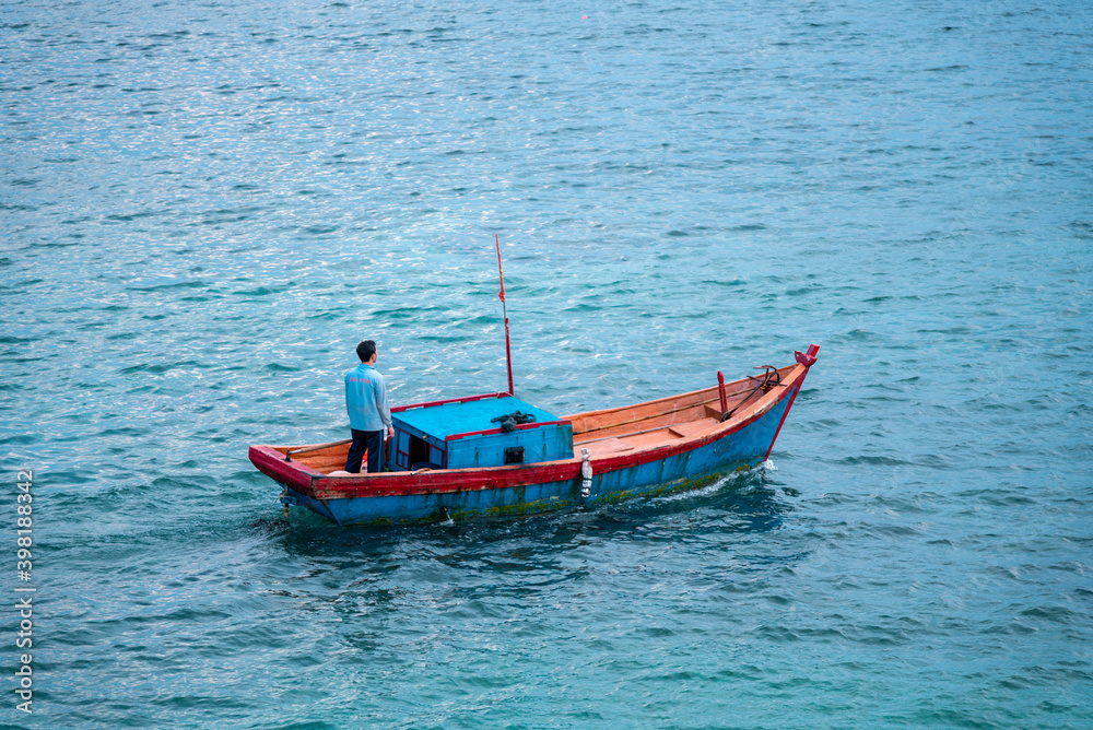 Fishing boats at Ly Son Island, Vietnam