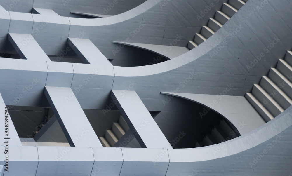 Obraz premium Abstract dynamic architecture