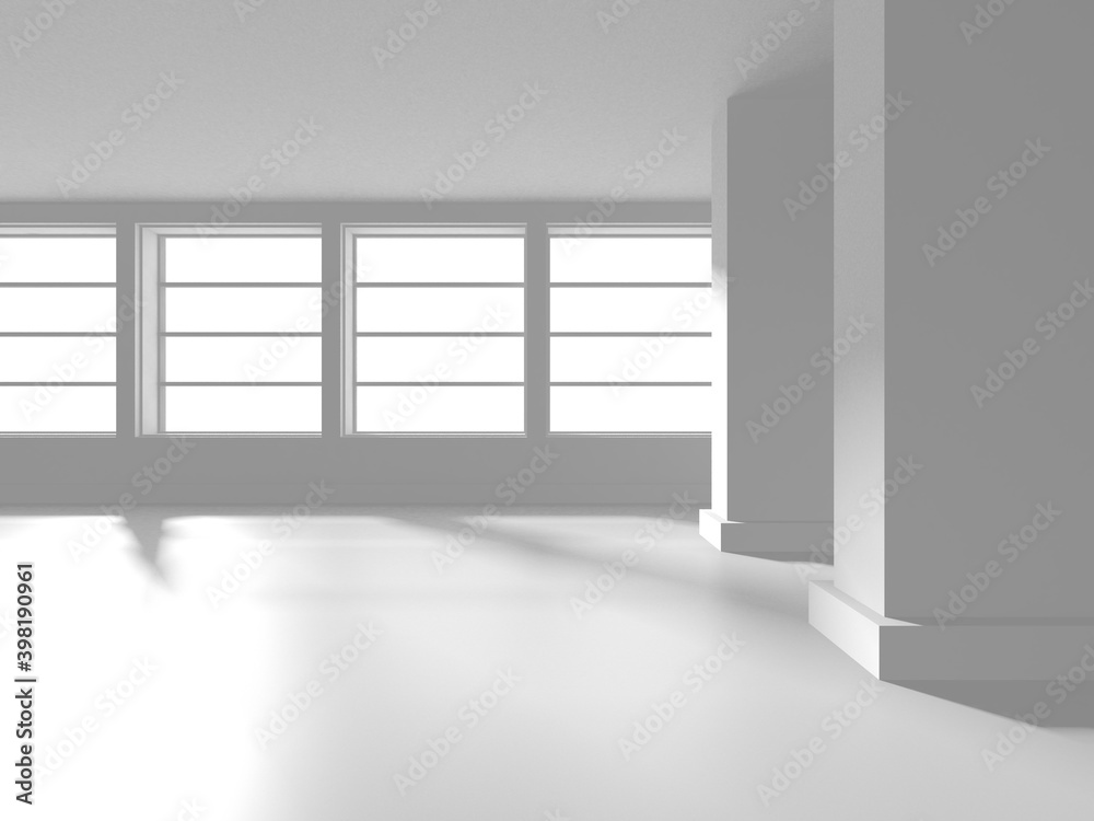White Modern Background. Abstract Building Concept White Modern Background. Abstract Building Concept