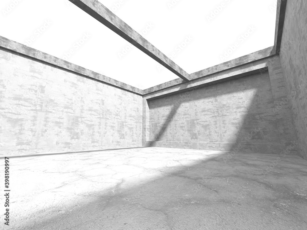 Abstract architecture interior background. Empty concrete room Abstract architecture interior background. Empty concrete room