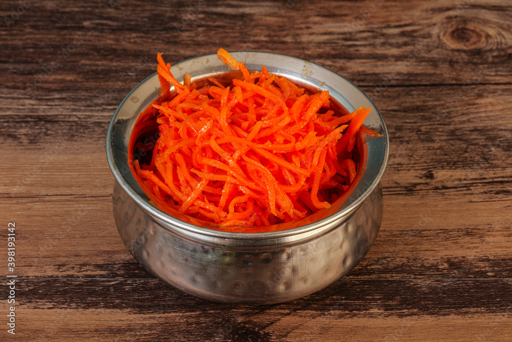 Korean carrot in the bowl