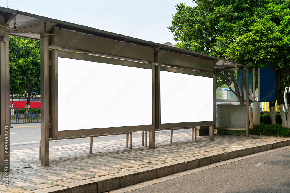 Bus stop billboard Bus stop billboard