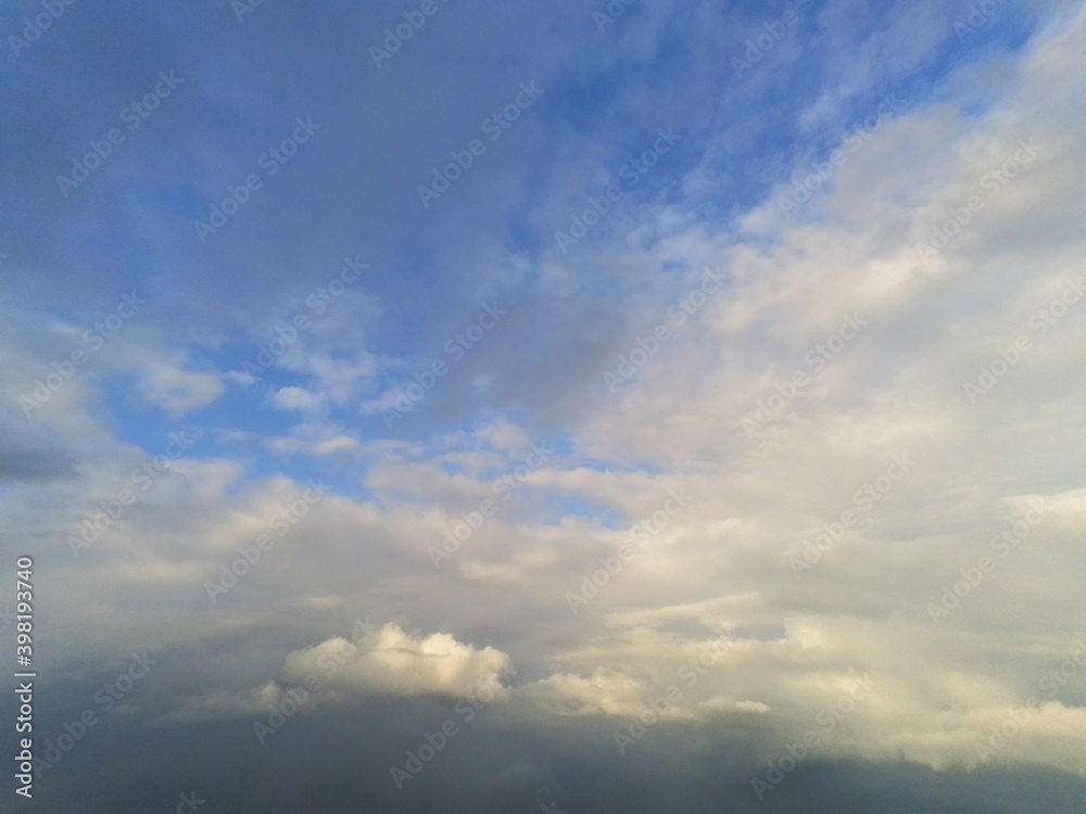 Beautiful white fluffy cloudy sky background, Beautiful white fluffy cloudy sky background,