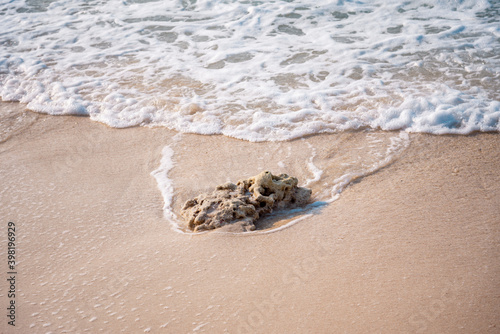 abstract sand of beach and soft wave background