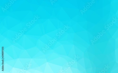 Light BLUE vector abstract polygonal cover. An elegant bright illustration with gradient. New texture for your design.