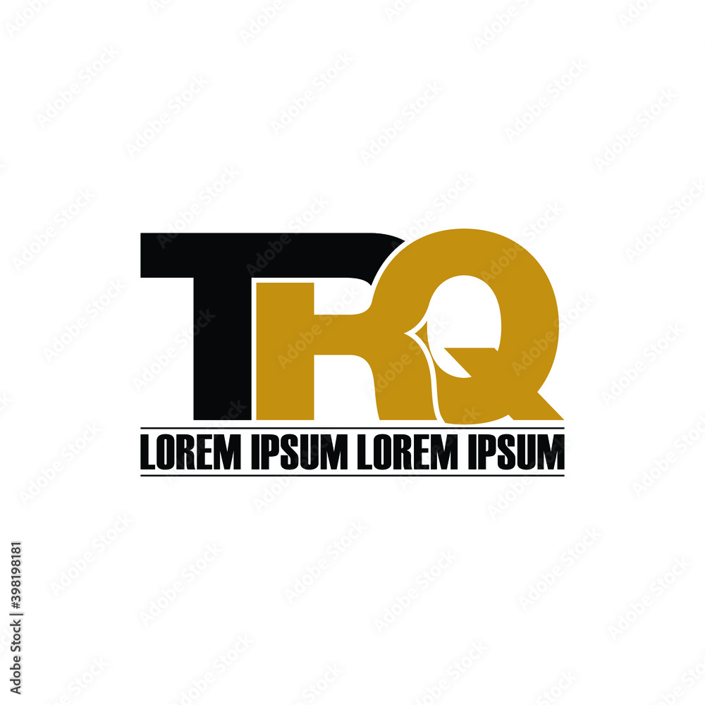 TRQ letter monogram logo design vector TRQ letter monogram logo design vector