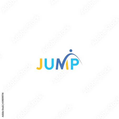 Modern and sophisticated jump logo design