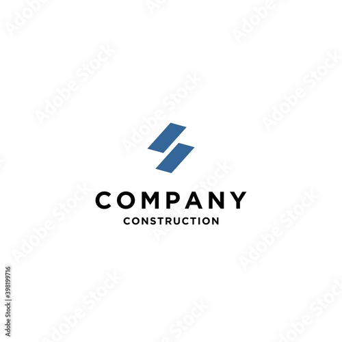 The letter S initials logo is suitable for construction companies design