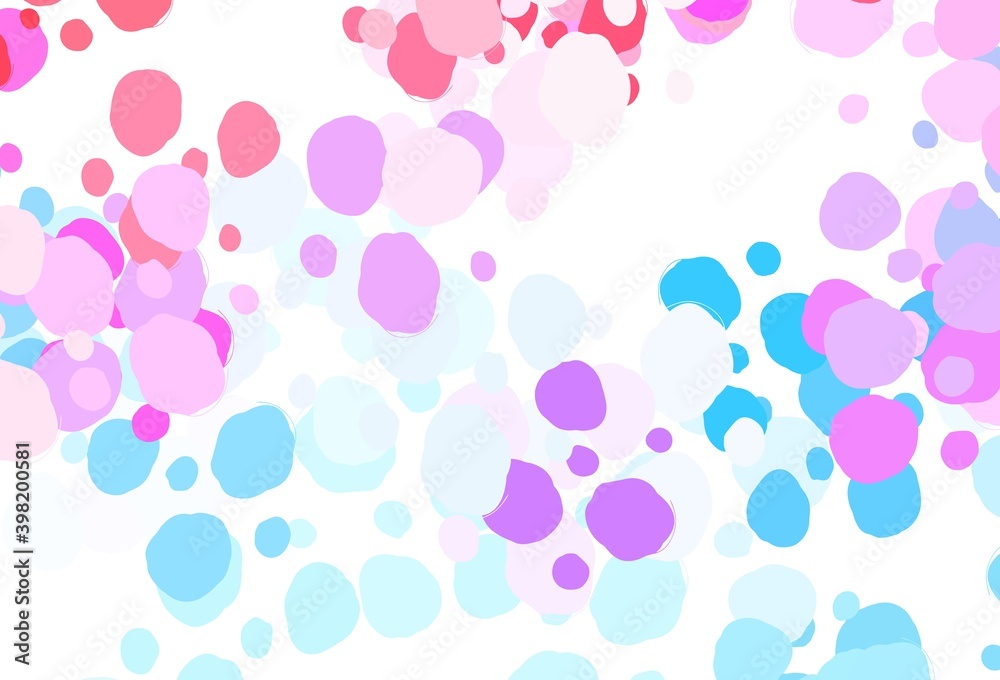 Light Blue, Red vector layout with circle shapes.