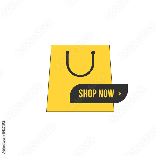 Shop now web button with sh...