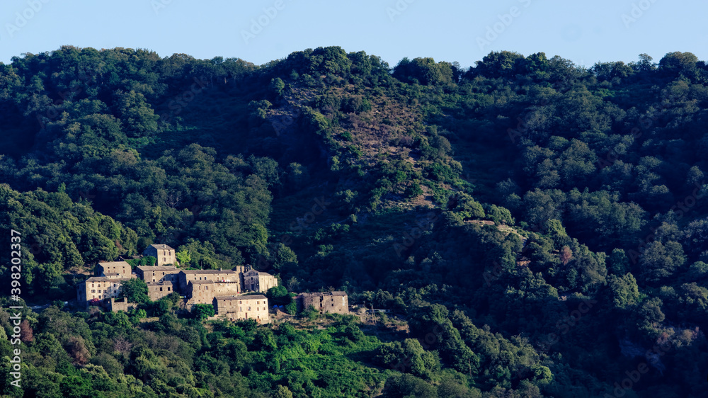 Old village in Upper Corsica mountain