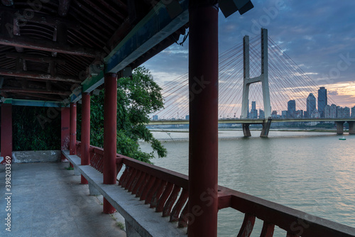 yangtze river cable stayed bridge © gjp311