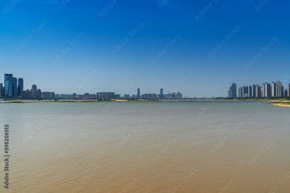 Fototapeta premium Urban Scenery of Nanchang New District,jiangxi,china