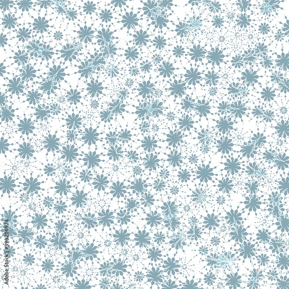 seamless pattern with snowflakes