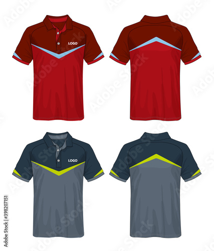 T-shirt polo design, Sport jersey template.	