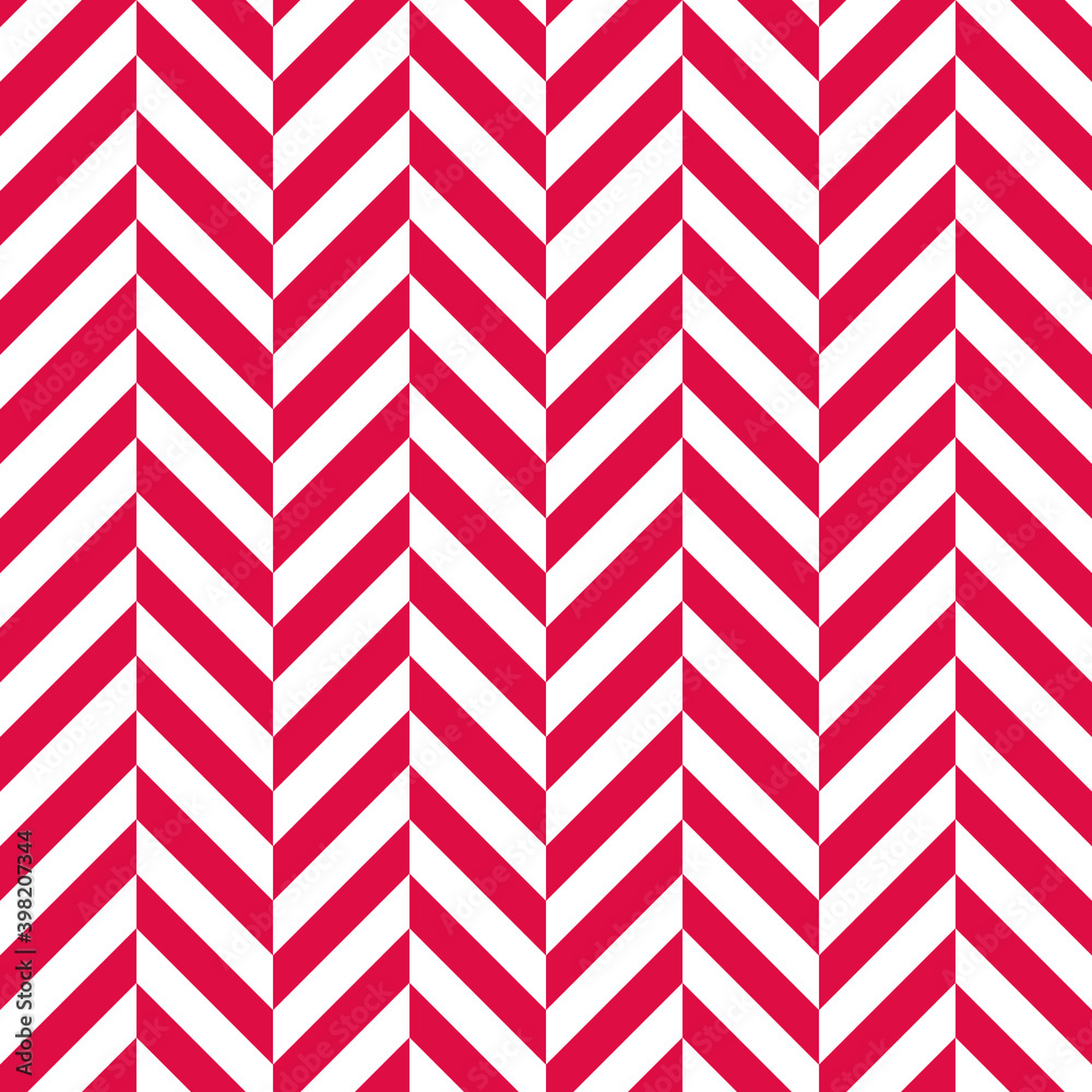 Seamless red and white zigzag pattern, vector illustration. Chevron zigzag pattern with red lines. Christmas background for scrapbook, print and web Seamless red and white zigzag pattern, vector illustration. Chevron zigzag pattern with red lines. Christmas background for scrapbook, print and web