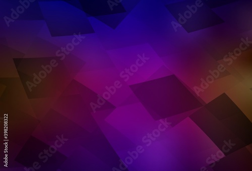 Dark Blue, Red vector backdrop with rhombus.