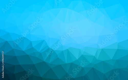 Light BLUE vector blurry triangle pattern. Colorful illustration in Origami style with gradient. Completely new template for your business design.