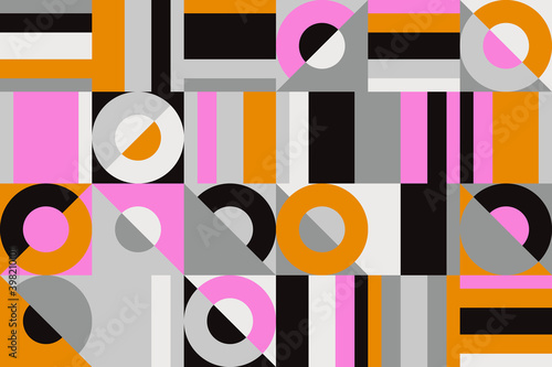 Bauhaus Abstract Vector Composition Design