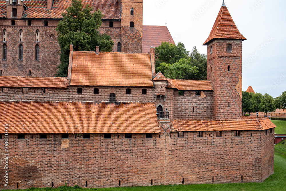 Malbork Castle, formerly Marienburg Castle, the seat of the Grand Master of the Teutonic Knights, Malbork, Poland