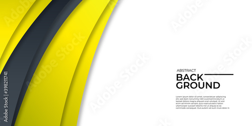 Abstract of futuristic technology yellow black white background.