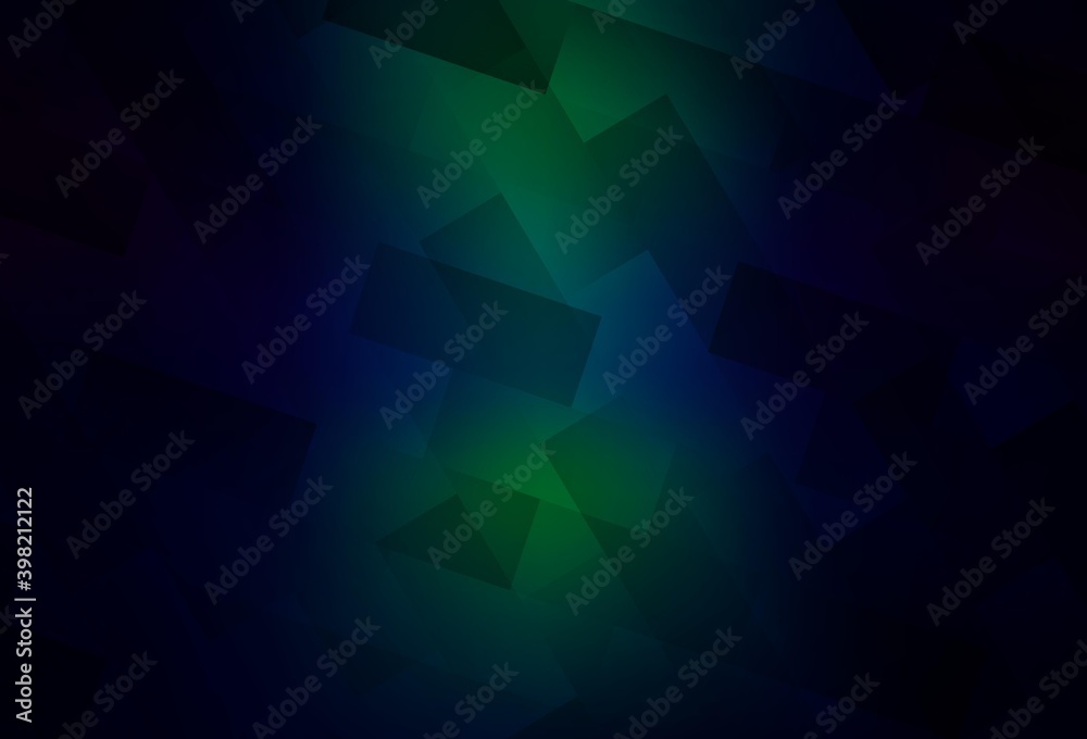 Dark Blue, Green vector template with rhombus. Dark Blue, Green vector template with rhombus.