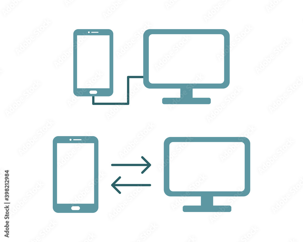 スマホとpcの共有のイラストセット 接続 通信 スマートフォン パソコン データ バックアップ Stock 벡터 Adobe Stock スマホとpcの共有のイラストセット 接続 通信 スマートフォン パソコン データ バックアップ Stock 벡터 Adobe Stock