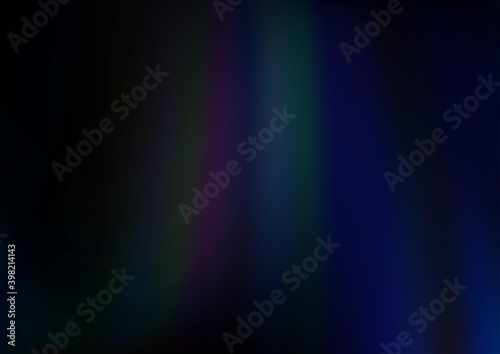 Dark BLUE vector template with abstract lines. Modern gradient abstract illustration with bandy lines. Brand new design for your ads, poster, banner.