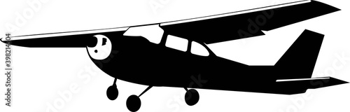 Small pleasure aircraft with top wing arrangement.