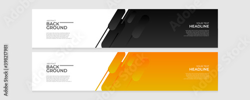 Creative web banners of standard size with a place for photos. Vertical, horizontal and square template. vector illustration