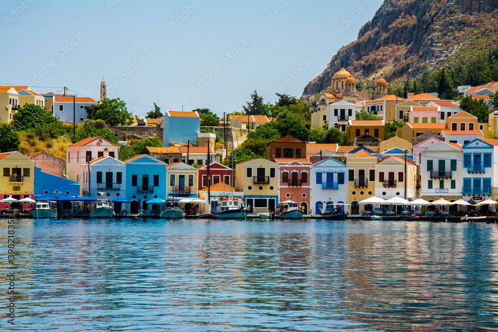 Kastellorizo Island harbour view in Greece
