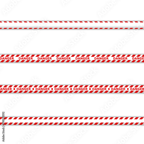 Red stripes. Barricade tape, Do not cross, police, crime danger line, bright yellow official crime scene barrier tape.