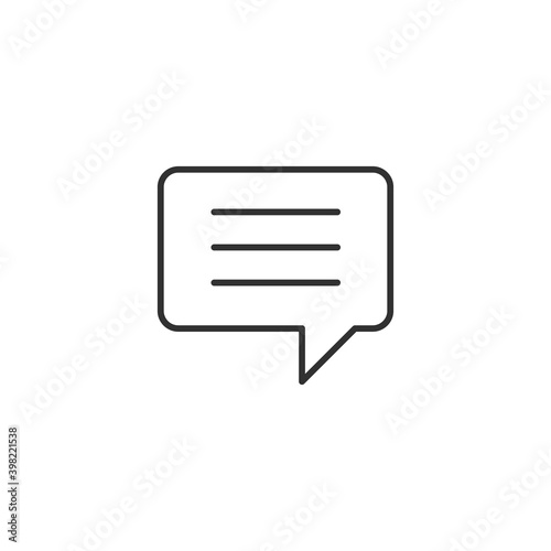 Chat linear icon. chat spea...