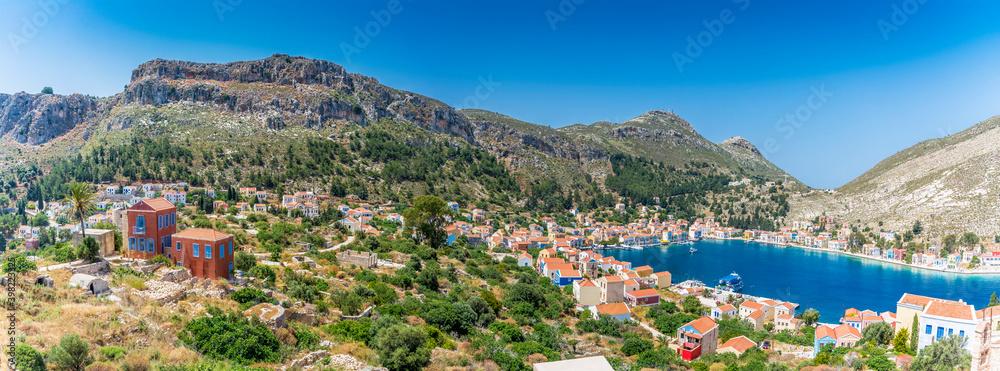The harbour view in Kastellorizo Island. Katellorizo is populer tourist destination in Greece.