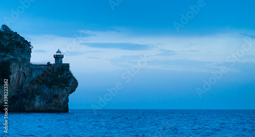 El Pescador Lighthouse, Mount Buciero, Santoña, Marismas de Santoña, Victoria y Joyel Natural Park, Cantabrian Sea, Cantabria, Spain, Europe photo