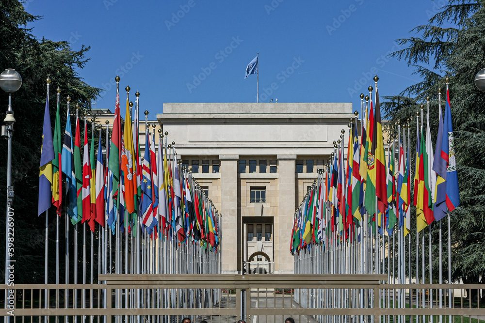 Sitz der Vereinten Nationen in Genf, Schweiz