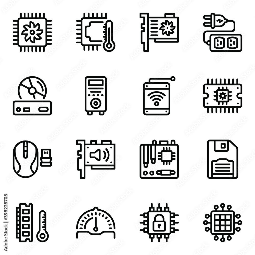 Pack of Processor Glyph icons
Pack of Processor Glyph icons