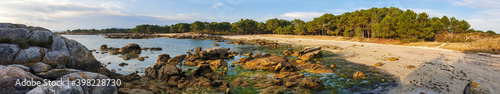 Beach and fores in Carreiron natural park photo