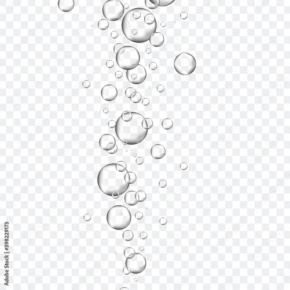 Bubbles in water on transparent background. Bubbles in water for ...