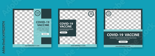 Collection of covid-19 vaccine social media posts. vaccine for covid-19. for the socialization of the covid-19 virus vaccination.