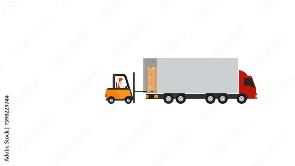 motion graphics of forklifts and trucks motion graphics of forklifts and trucks