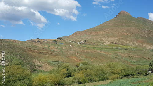 Mountain landcape scenery of Drakensberg