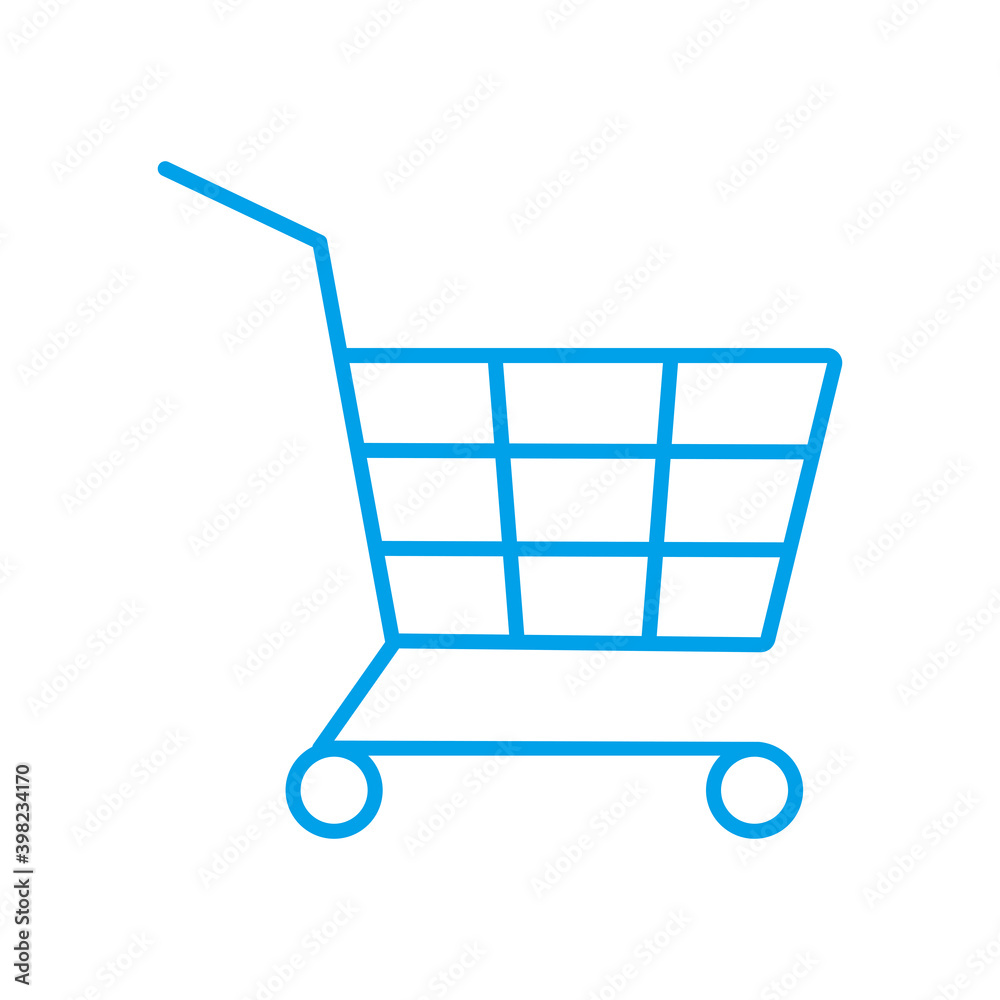 Shopping Cart Icon. Online Market Illustration Shopping Cart Icon. Online Market Illustration