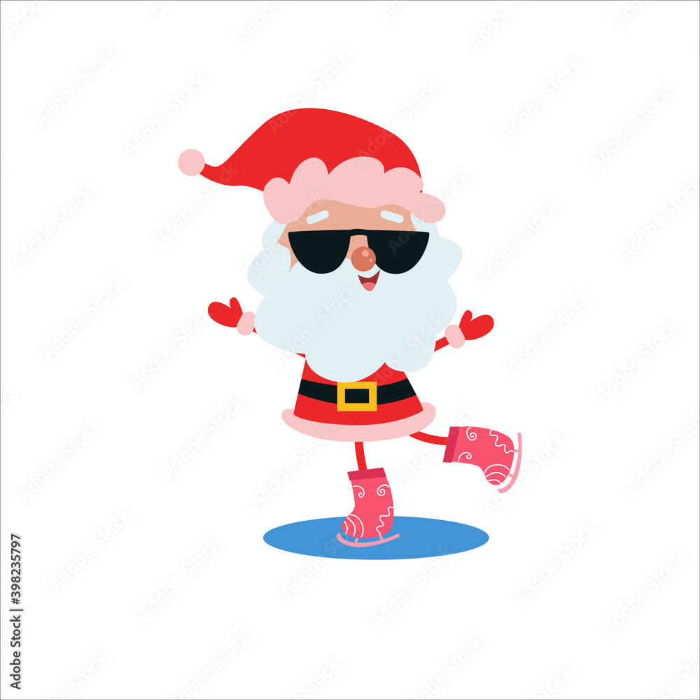 Santa Claus Character Merry Christmas Vector Template Design Illustration Santa Claus Character Merry Christmas Vector Template Design Illustration
