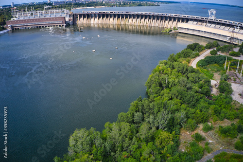 Dnieper hydroelectric power station in Zaporozhye