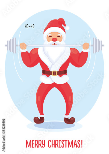 SANTA KLAUS HEAVY DUTY PERFORMING. CHARACTER DESIGN