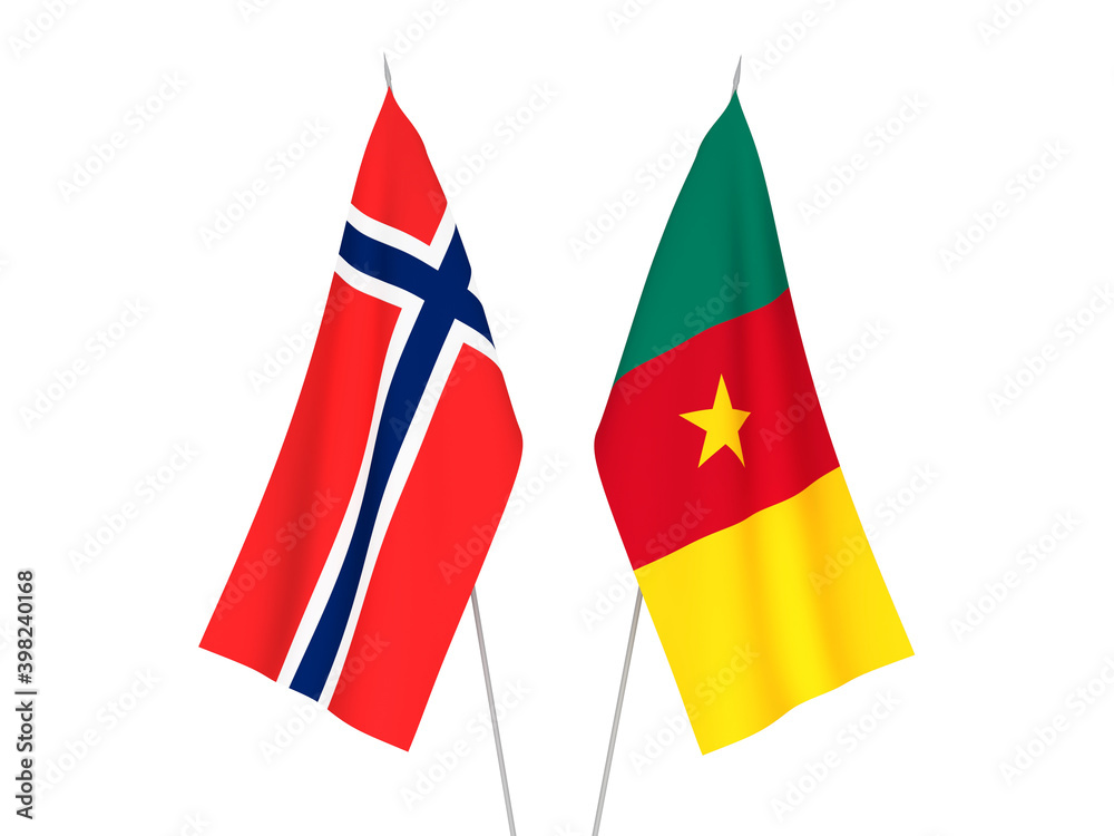 Norway and Cameroon flags