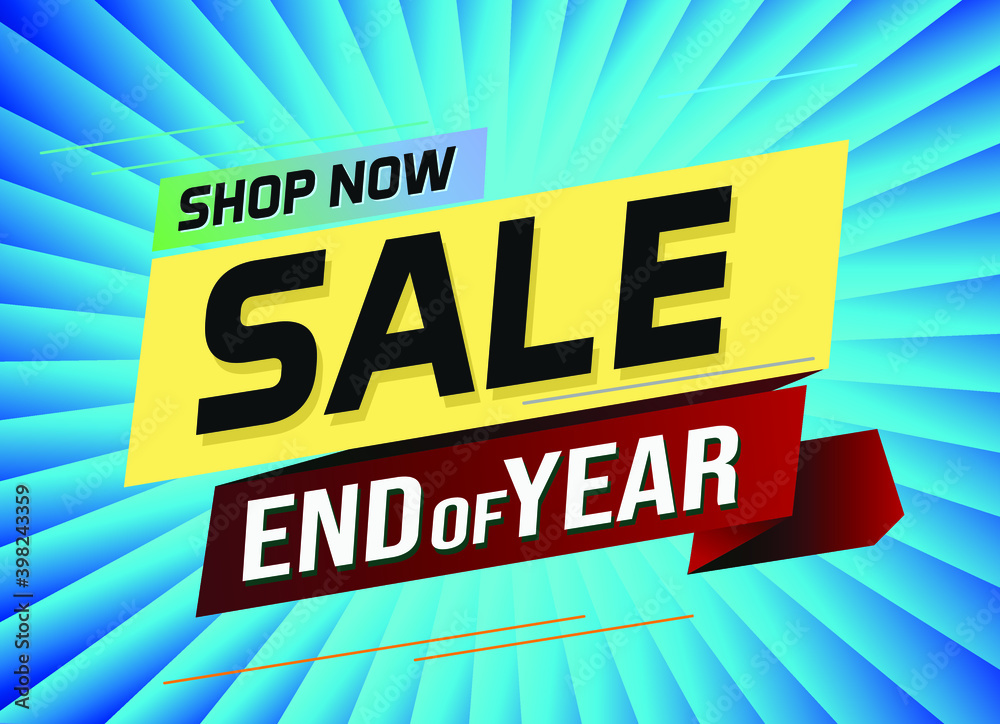 End of year Sale word concept vector illustration poster End of year Sale word concept vector illustration poster