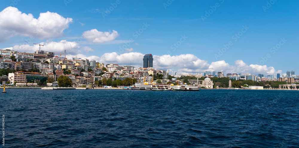 Fototapeta premium View of the sea coast of Istanbul. Turkey.